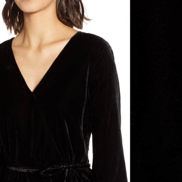 NWT J Crew Drapey Velvet Wrap Top Sz 4 6 8 - Picture 5 of 6